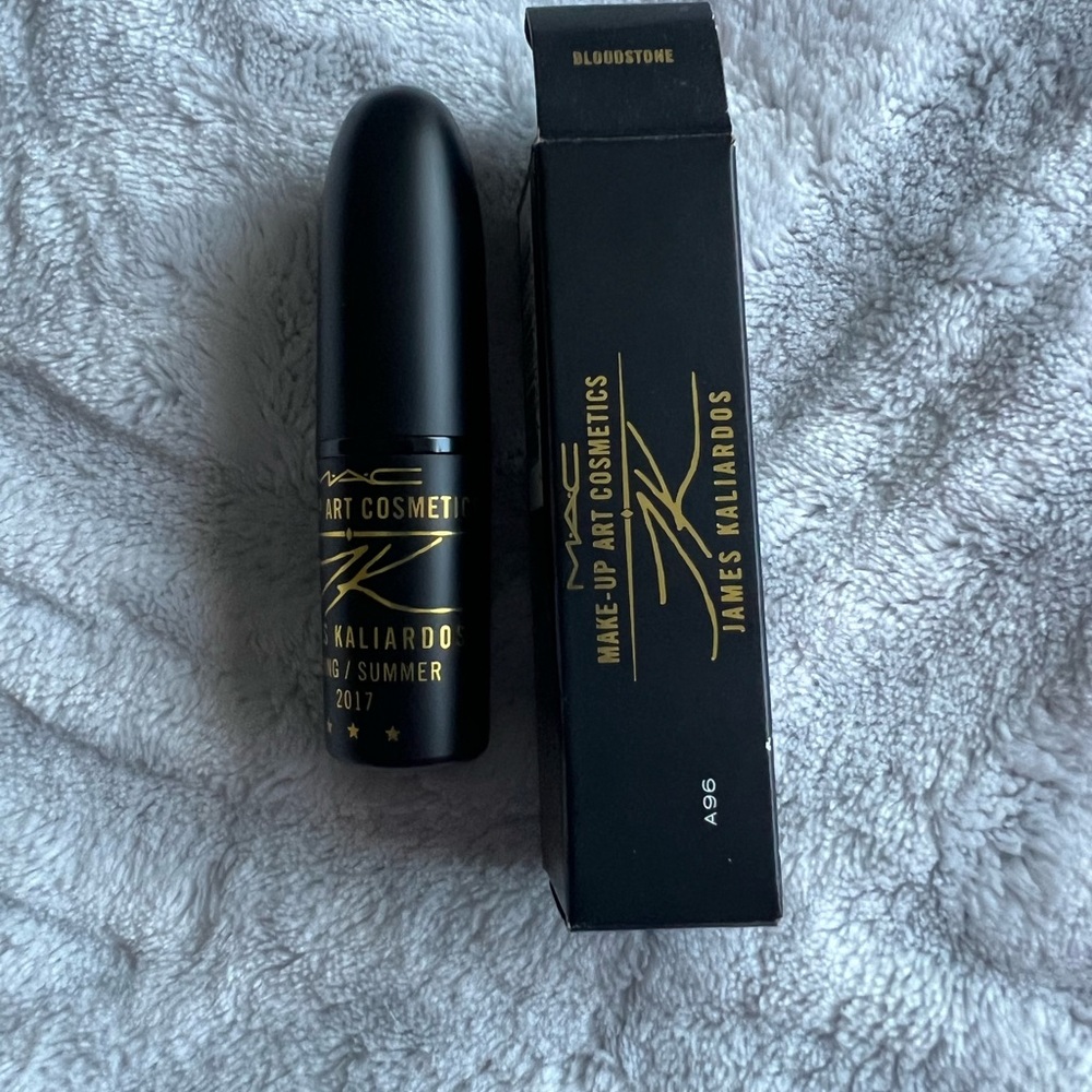 Mac cosmetics x James Kaliardos lipstick Bloodstone